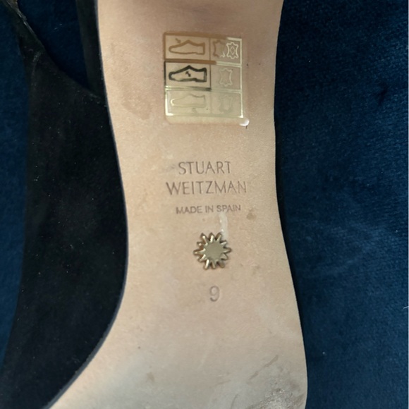 Stuart Weitzman black sling back heels size 9 US - Picture 2 of 9